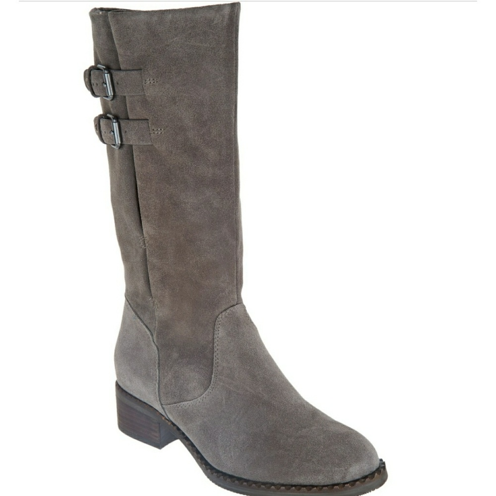 GENTLE SOULS BRIAN GRAY SUEDE LEATHER BOOTS SZ 6